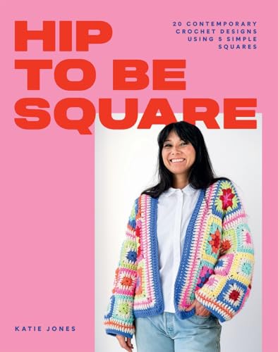 Book cover featuring a woman in a colorful, crocheted cardigan.