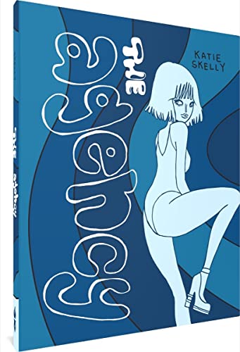 Book cover: “The Agency” with blue swirling design and illustrated woman.