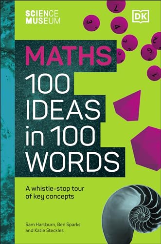 Book cover: "Maths 100 Ideas in 100 Words" with nautilus shell image.