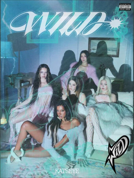 CD cover for Katseye’s “Wild” featuring five women in a room.