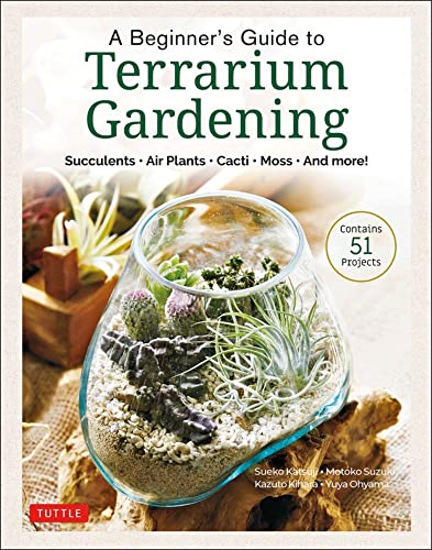 Book cover featuring a glass terrarium with succulents and cacti.