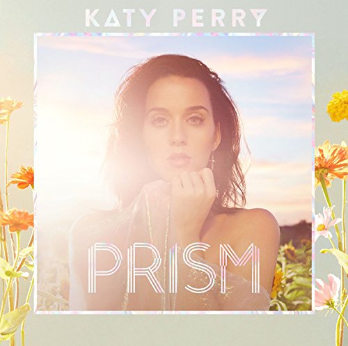 Katy Perry’s “Prism” album cover featuring her portrait with flowers.