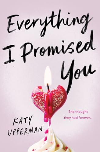 Book cover with script title, burning heart-shaped cake, and author’s name.