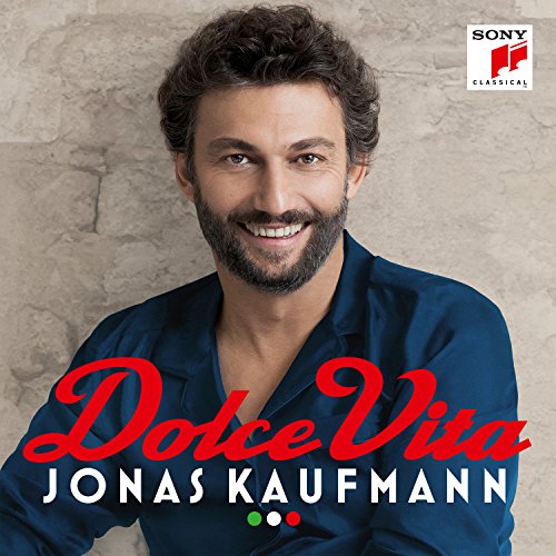 CD cover featuring Jonas Kaufmann, a smiling man with dark hair and beard.