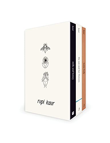 Three poetry books by Rupi Kaur in a boxed set.