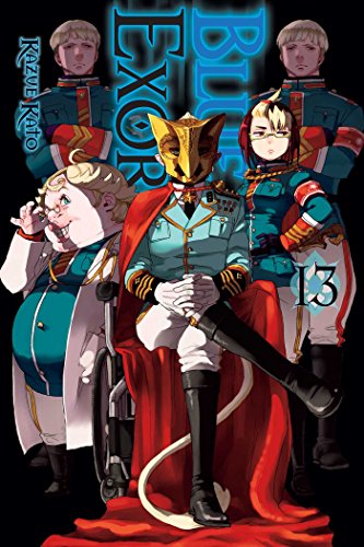 Blue Exorcist Volume 13 cover: characters in military uniforms, manga style.