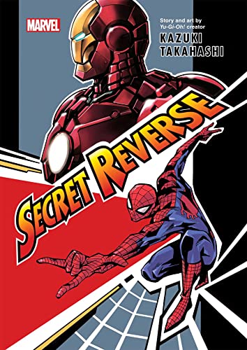 Marvel's Secret Reverse book cover featuring Iron Man and Spider-Man.