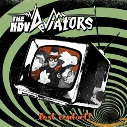 CD cover for "Lost Contact" by Kdv Deviators, featuring a TV image.