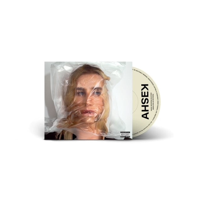 Ke$ha “Gag Order” CD cover with artist portrait in plastic wrap.
