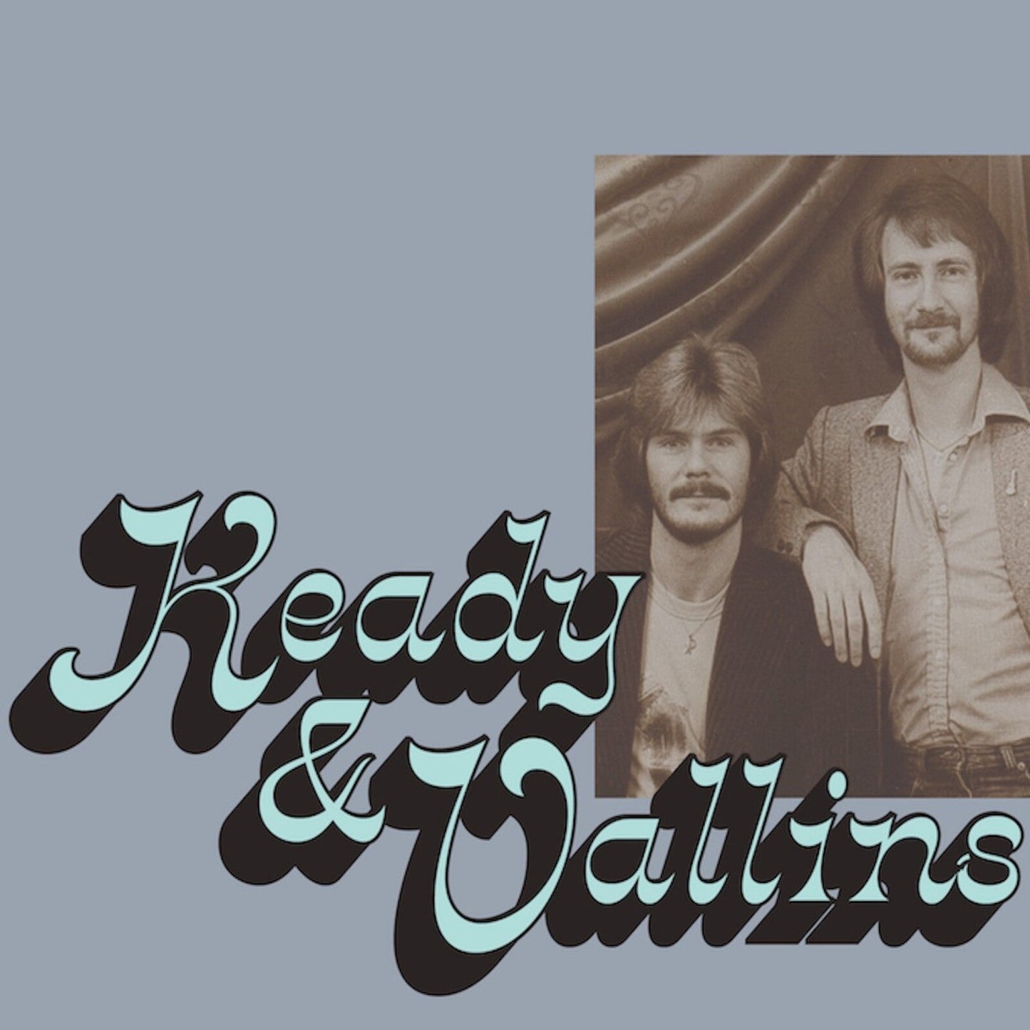 Album cover for Keady & Vallins featuring two men and script lettering.