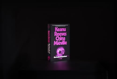 The Book of Elsewhere book cover with pink text on a black background.