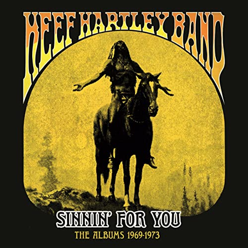 Album cover for Keef Hartley Band’s “Sinnin’ For You,” featuring a rider on horseback.