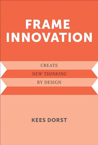 Book cover: "Frame Innovation" by Kees Dorst, with orange and white design.