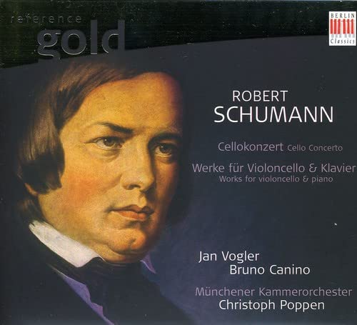 CD cover featuring a portrait of composer Robert Schumann.