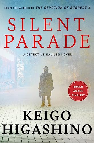 Book cover: man in coat stands on a misty street.
