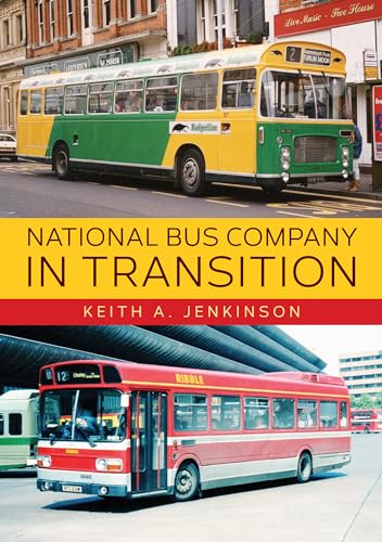 Book cover featuring vintage green and yellow National Bus Company vehicles.