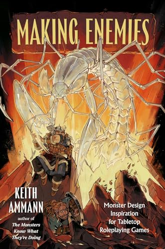 Book cover featuring a large, spider-like monster and a dwarven warrior.