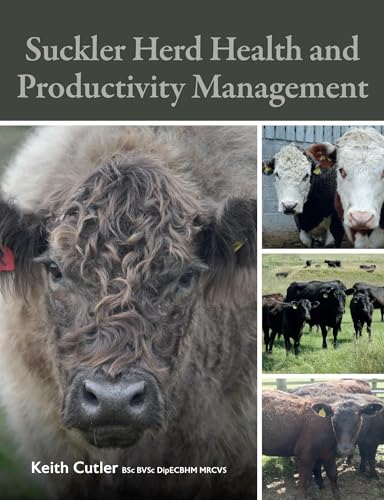 Book cover featuring cattle, titled "Suckler Herd Health and Productivity Management".
