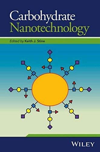 Book cover for “Carbohydrate Nanotechnology” with a yellow circle and colorful shapes.