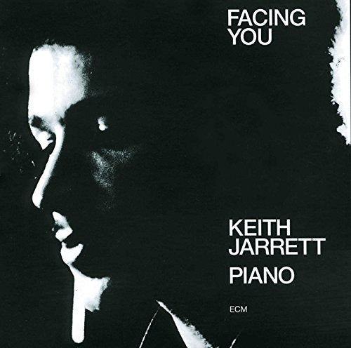 Black and white album cover featuring a profile of Keith Jarrett.