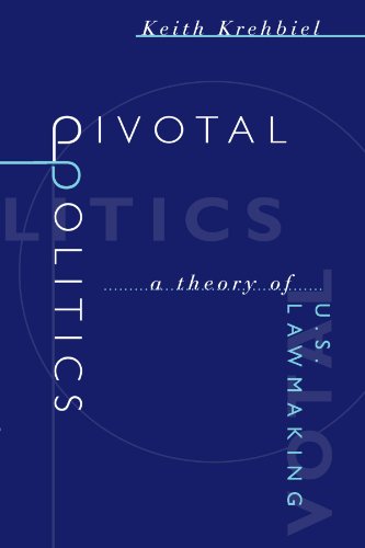 Book cover: "Pivotal Politics" by Keith Krehbiel, dark blue background.