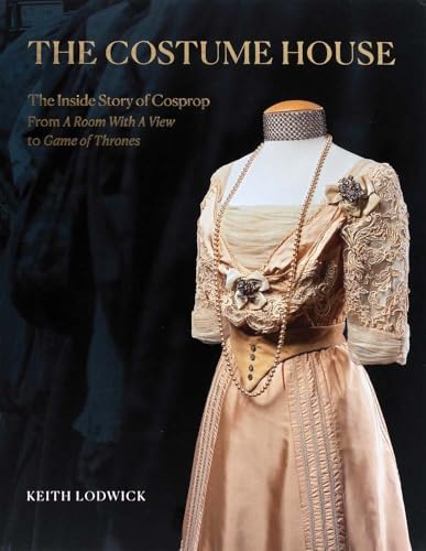 Book cover featuring a vintage dress form with an ornate gown.