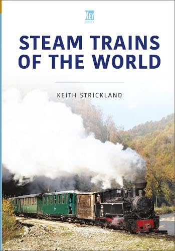 Book cover: āSteam Trains of the Worldā with a vintage train image.
