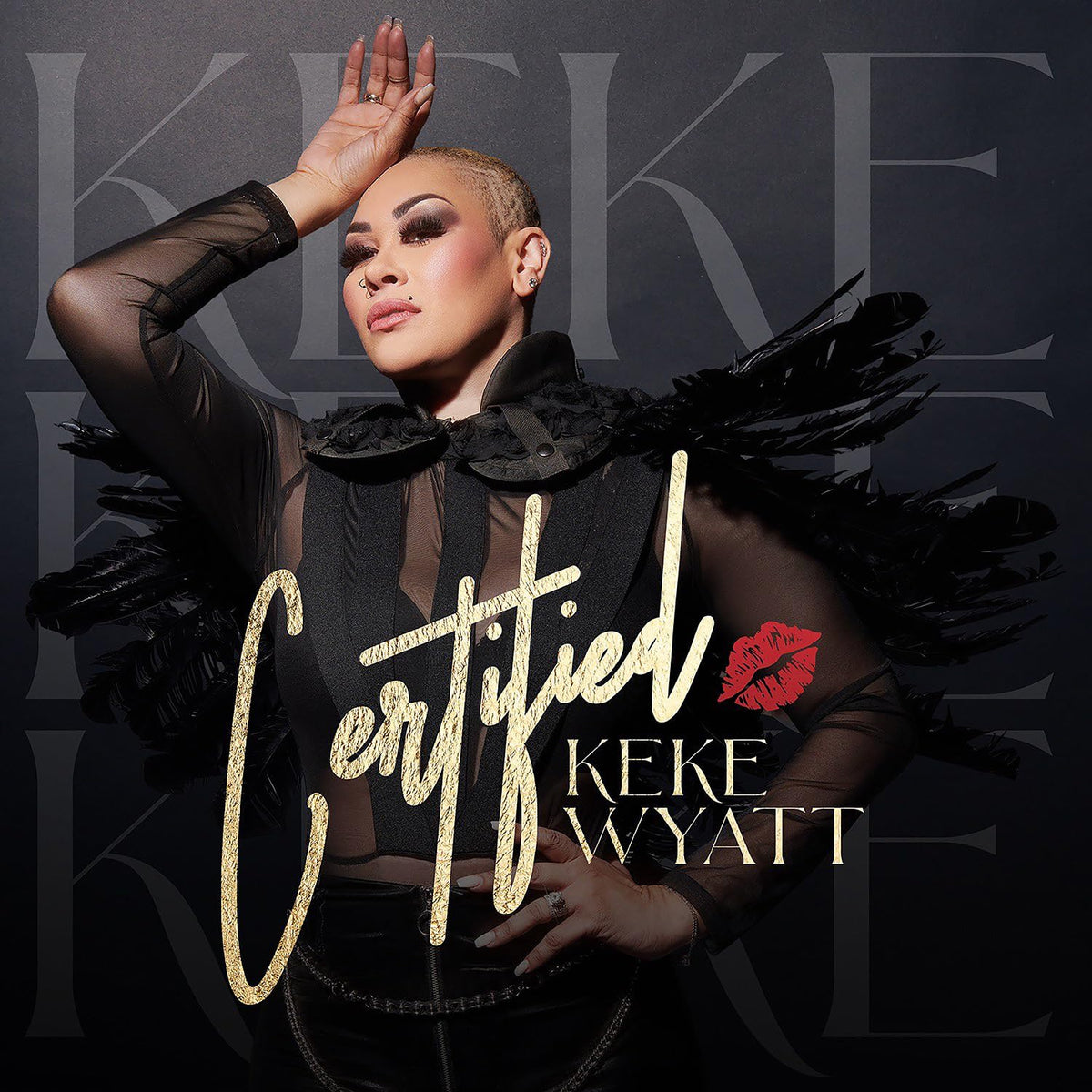 Keke Wyatt album cover, “Certified”, featuring a portrait of the artist.