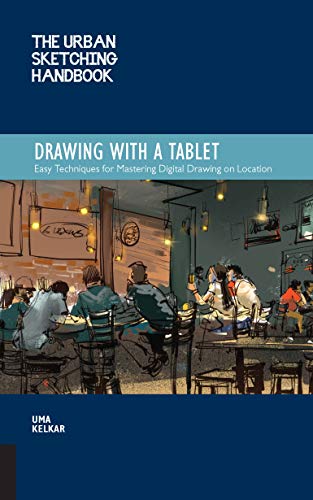 Book cover depicting a digital sketch of people in a cafe setting.