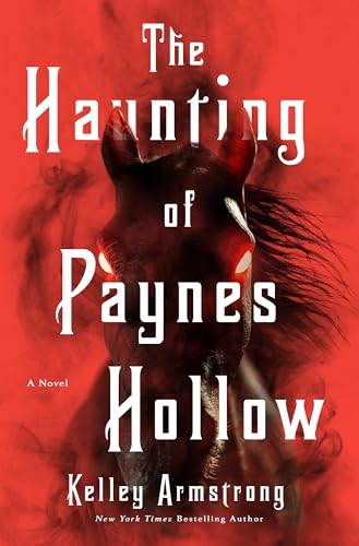 Book cover featuring a dark horse with glowing eyes against a smoky red background.