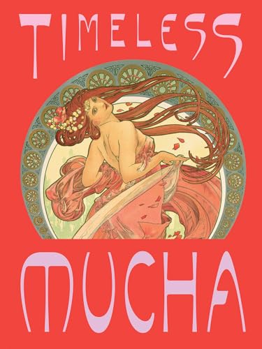 Art Nouveau illustration of a woman with flowing hair, framed by ornate circles.