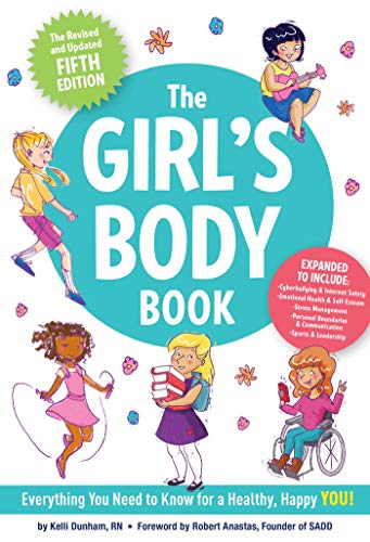 Book cover with illustrations of diverse girls, titled "The Girl's Body Book".