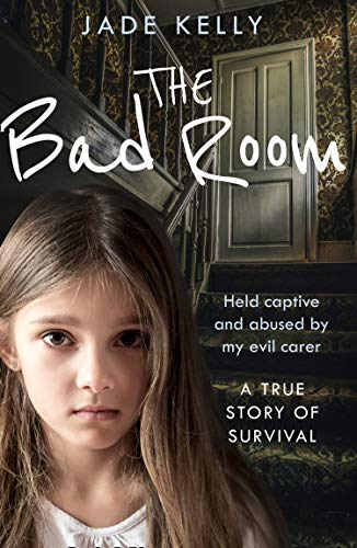 Book cover featuring a young girl and a dimly lit staircase.