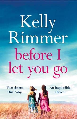 Book cover: “Before I Let You Go” by Kelly Rimmer, two girls holding hands.