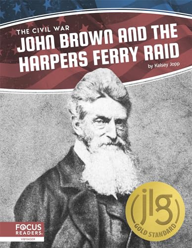 Book cover featuring a portrait of John Brown with a red and white background.