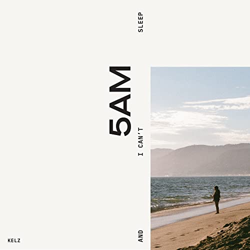 CD cover for Kelz’s “5am And I Can’t Sleep” featuring a beach scene.