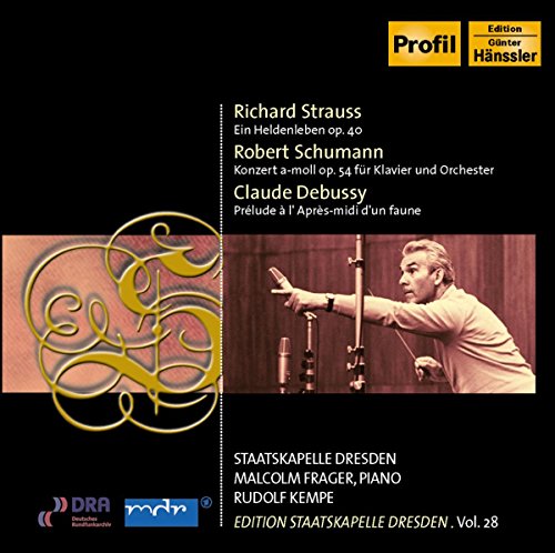 CD cover: Richard Strauss, Schumann, Debussy performed by Staatskapelle Dresden.