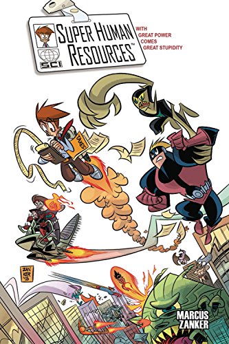 Cartoon cover for “Super Human Resources Gn Season 02” with superheroes.
