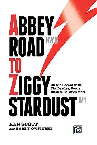 Book cover with bold red and black text: "Abbey Road to Ziggy Stardust.