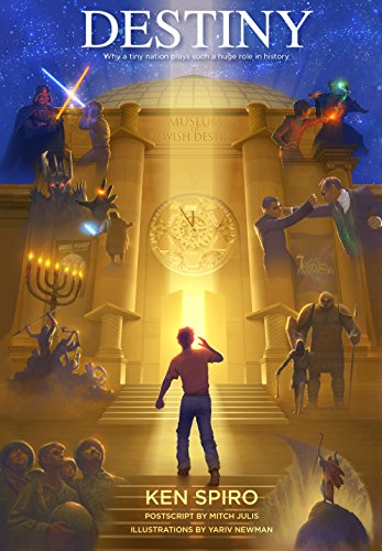 Book cover: "Destiny" depicts figures ascending steps toward a bright light.