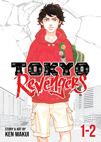 Tokyo Revengers" omnibus volumes 1-2 cover featuring a young man in red.
