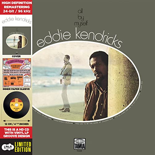 CD cover for Eddie Kendricks’ “All By Myself” featuring a beach scene.