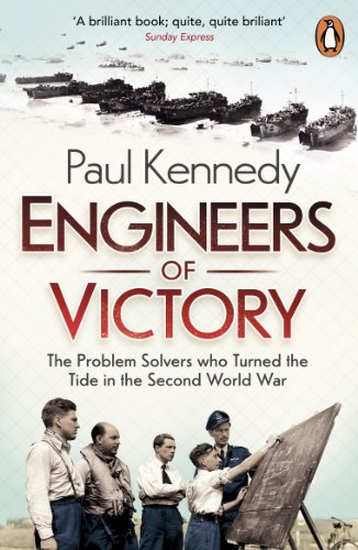Book cover: "Engineers of Victory" with WWII ships and engineers pictured.