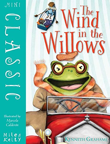 Book cover: "The Wind in the Willows" featuring a frog driving a car.