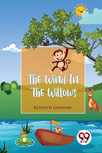 Book cover for "The Wind In The Willows" with animal illustrations.