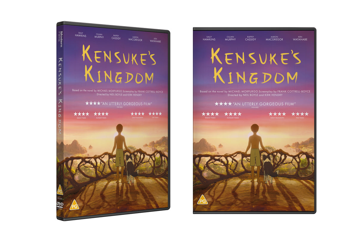 DVD cover for “Kensuke’s Kingdom” featuring a boy on a beach.