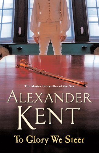 Book cover: a man in white stands before a sword on a table.
