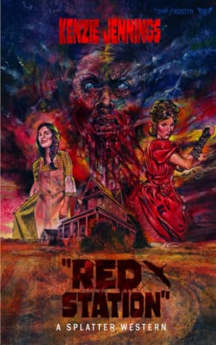 Book cover for "Red Station" featuring a ghostly figure and two women.