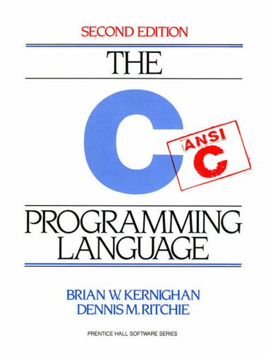 Book cover: āThe C Programming Language, Second Editionā by Kernighan & Ritchie.