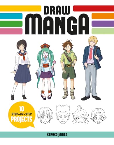 Book cover featuring manga-style characters and drawing tutorials.